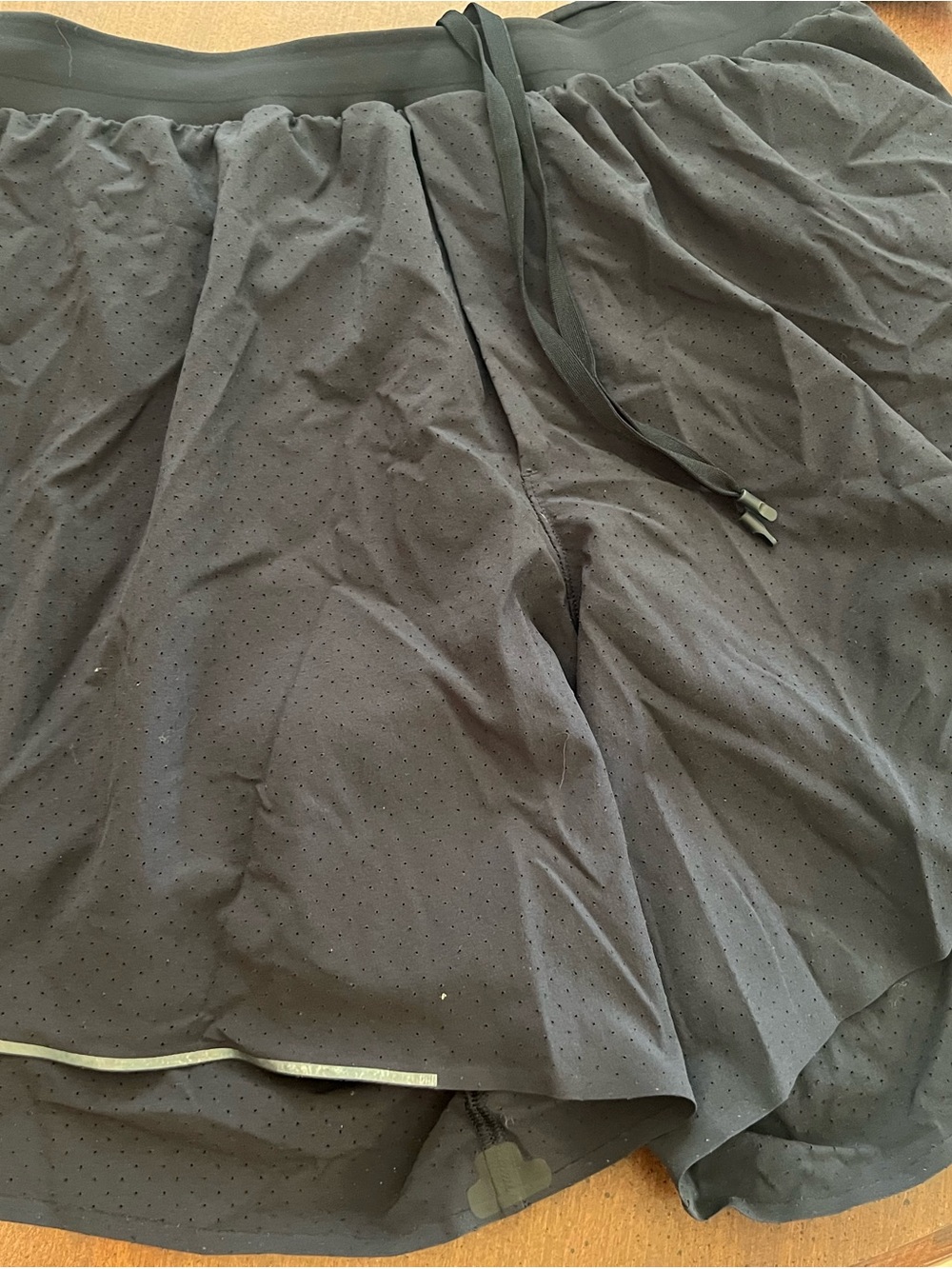 lululemon athletica Men's Black Perforated Athletic Shorts